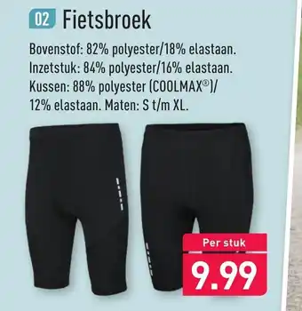 ALDI Fietsbroek S-XL aanbieding