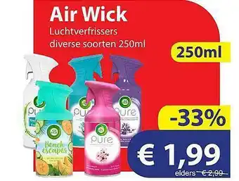 Die Grenze Air wick luchtverfrissers 250 ml aanbieding