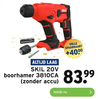 GAMMA SKIL 20V boorhamer 3810CA (zonder accu) aanbieding