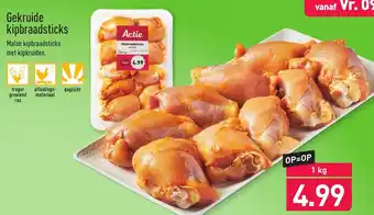 ALDI Gekruide kipbraadsticks 1kg aanbieding