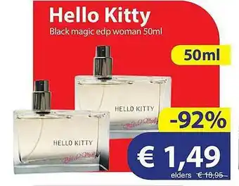 Die Grenze Hello kitty black magic edp woman 50ml aanbieding