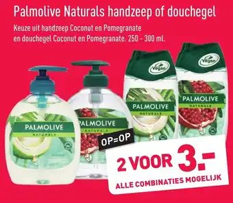 ALDI Palmolive Naturals Handzeep of douchegel aanbieding