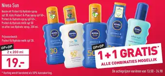 ALDI Nivea Sun 2*200ml aanbieding