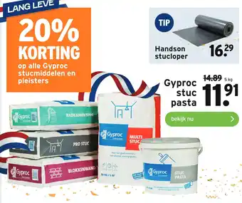 GAMMA Gyproc stuc pasta aanbieding