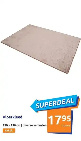 Action Vloerkleed 130 x 190 cm aanbieding