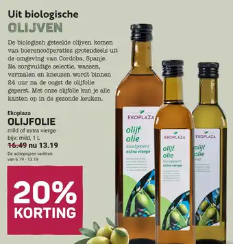 Ekoplaza Olijfolie mild of extra vierge aanbieding