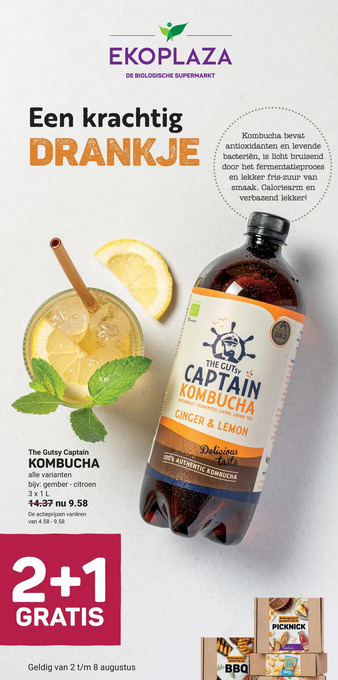 Ekoplaza Kombucha aanbieding