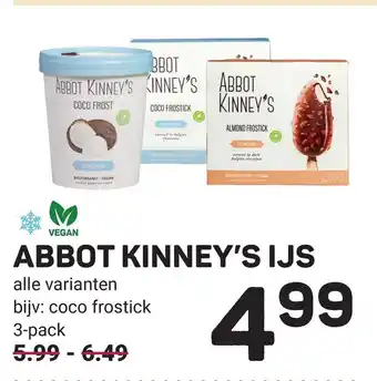 Ekoplaza Abbot kinney's ijs aanbieding