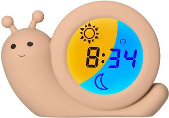 Bol.com Alecto baby bc110be simon - slaaptrainer - nachtlampje - kinderwekker - pastel beige aanbieding