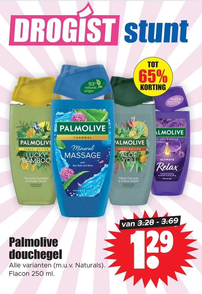 Palmolive douchegel aanbieding bij Dirk