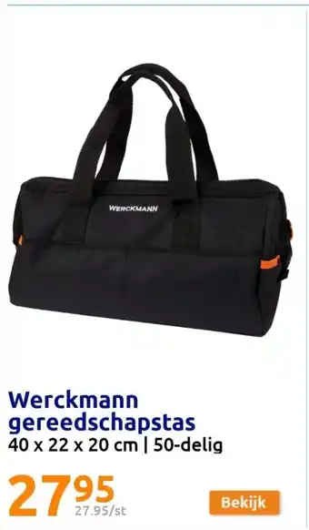 Action Werckmann gereedschapstas 40 x 22 x 20 cm | 50-delig aanbieding