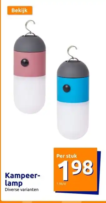 Action Kampeer-lamp aanbieding