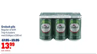 Makro Grolsch pils aanbieding