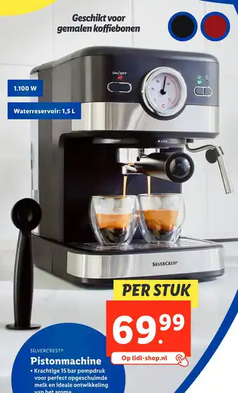 Lidl Silvercrest Pistonmachine aanbieding