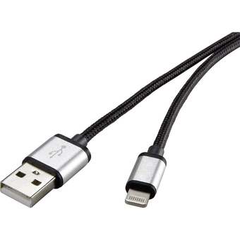 Conrad Renkforce apple lightning-aansluitkabel voor apple ipod/ipad/iphone 3 m aanbieding