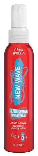 De Online Drogist Wella new wave ultra strong power hold gelspray 150ml aanbieding