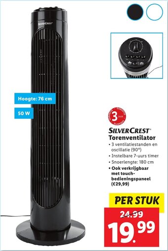 Lidl SILVERCREST Torenventilator aanbieding