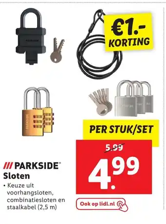 Lidl PARKSIDEⓇ Sloten aanbieding