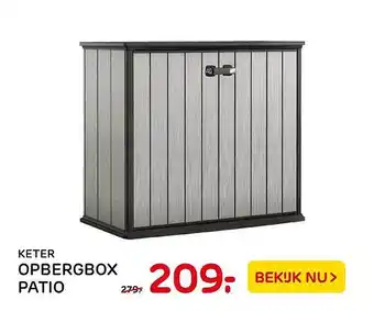 Praxis Keter Opbergbox Patio aanbieding