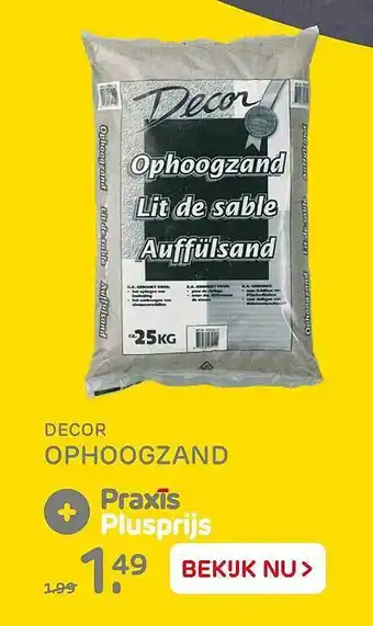 Praxis Decor Ophoogzand aanbieding