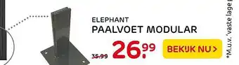 Praxis Elepant Paalvoet Modular aanbieding