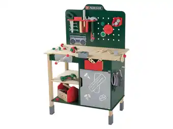 Lidl Playtive houten speelgoed werkbank aanbieding