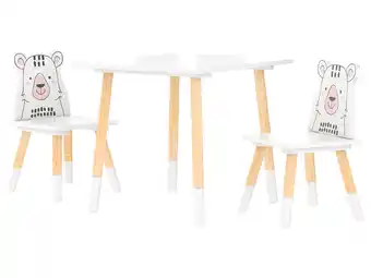 Lidl Livarno home kindertafel met 2 stoelen aanbieding
