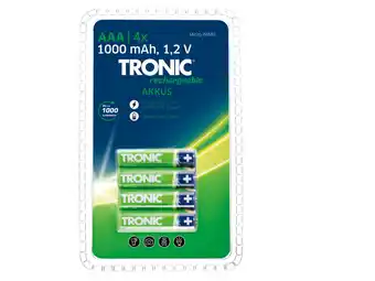 Lidl Tronic® oplaadbare batterijen aanbieding