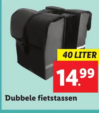 Lidl Dubbele fietstassen 40 LITER aanbieding