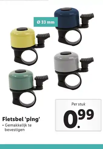 Lidl Fietsbel 'ping' aanbieding