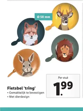 Lidl Fietsbel 'tring' aanbieding