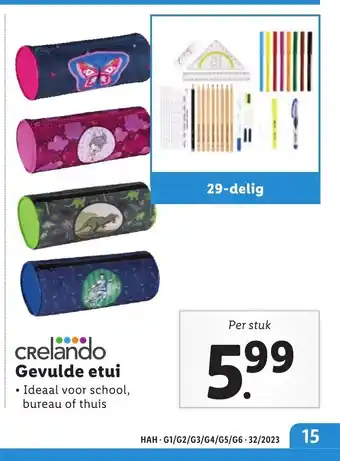 Lidl CRelando Gevulde etui aanbieding