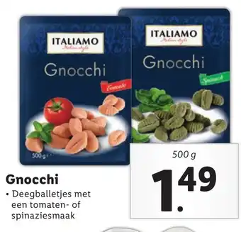 Lidl Gnocchi 500g aanbieding