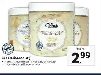 Lidl IJs Italiaanse stijl 500ml aanbieding