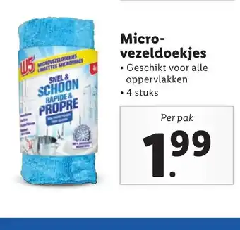 Lidl Micro-vezeldoekjes aanbieding