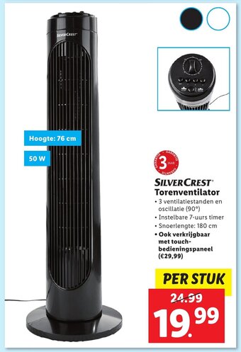 Lidl SILVERCREST Torenventilator aanbieding