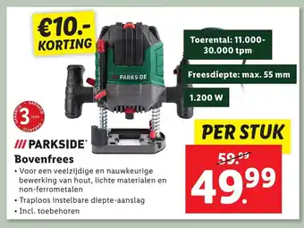 Lidl PARKSIDEⓇ Bovenfrees aanbieding