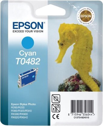 Bol.com Epson t0482 - inktcartridge / cyaan aanbieding