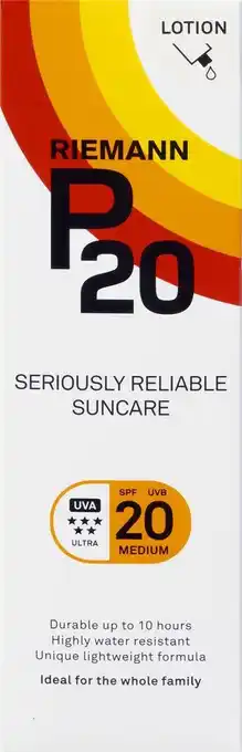 Bol.com P20 spf 20 - zonnebrand lotion - factor 20 - 100 ml aanbieding