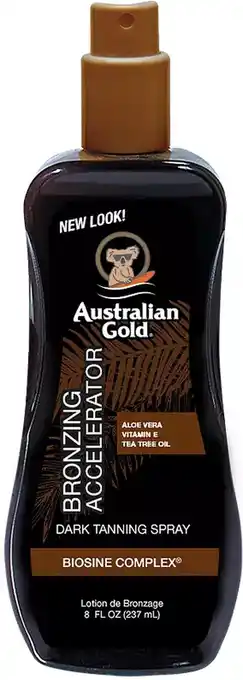 Bol.com Australian gold dark tanning accelerator met bronzer - 237 ml - zonnebrandolie aanbieding