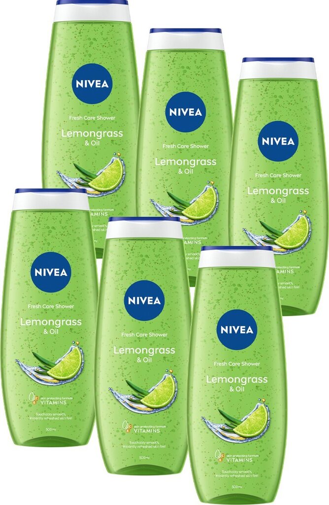 Nivea lemongrass & oil care shower gel 500ml aanbieding bij