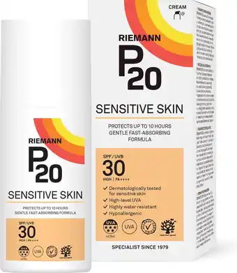 Bol.com P20 sensitive skin spf 30 - zonnebrand gevoelige huid - factor 30 - 200 ml aanbieding