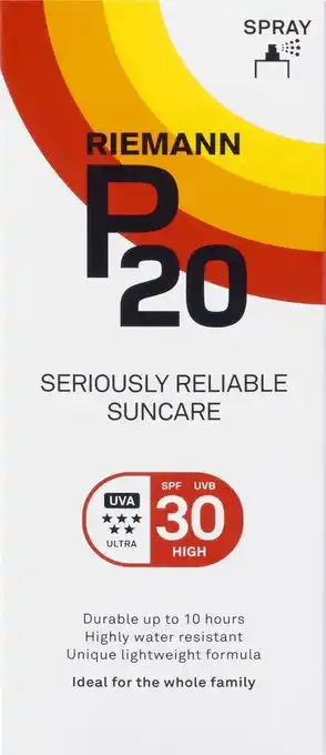 Bol.com P20 spf 30 - zonnebrand spray - factor 30 - 200 ml aanbieding