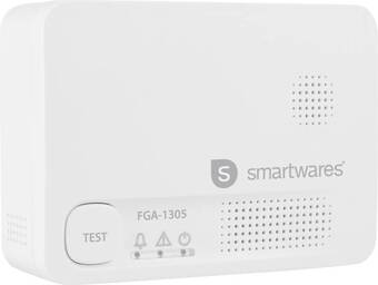 Bol.com Smartwares fga-13051 koolmonoxidemelder - 10 jaar sensor - bsi gecertificeerd - 85 db aanbieding