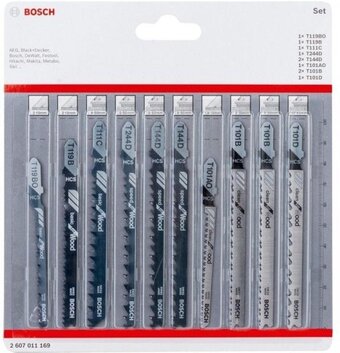 Bol.com Bosch 2607011169 10-delige decoupeerzaagbladenset - hout aanbieding