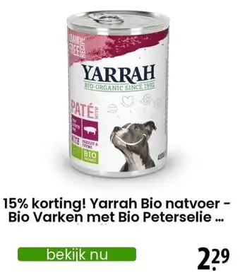 Zooplus Yarrah Bio natvoer - Bio Varken met Bio Peterselie ... aanbieding