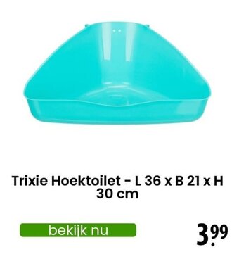 Zooplus Trixie Hoektoilet - L 36 x B 21 x H 30 cm aanbieding