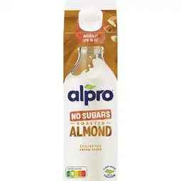 Albert Heijn Alpro amandeldrink zonder suikers gekoeld aanbieding