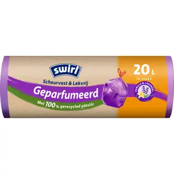 Albert Heijn Swirl pedaalemmerzak vanille lavendel 20l aanbieding