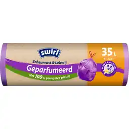 Albert Heijn Swirl pedaalemmerzak vanille lavendel 35l aanbieding